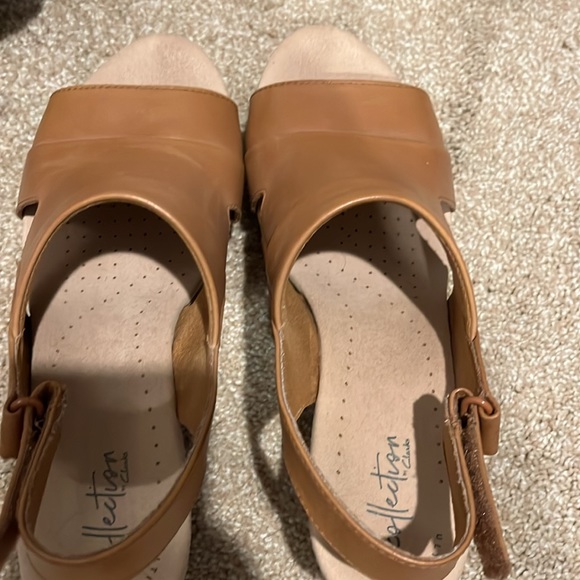 Comfortable Clark’s tan wedges! - Picture 3 of 3